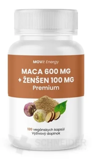 MOVit MACA 600 mg + GINSENG 100 mg Premium