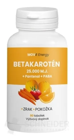 MOVit Betacarotin 25.000 IE+Panthenol+PABA PREMIUM