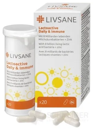 LIVSANE Laktoaktive Kapseln mit Zink