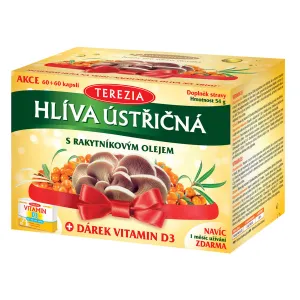 TEREZIA Austernpilz mit Sanddornöl 120 cps + GIFT TEREZIA Vitamin D3 1000 IE 30 Tab