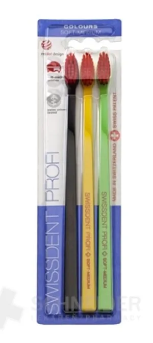 SWISSDENT PROFI Colors Soft-Medium Zahnbürste