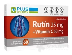PLUS APOTHEKE Rutin 25 mg + Vitamin C 60 mg
