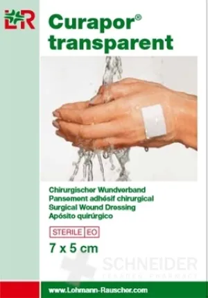 CURAPOR WUNDABDECKUNG TRANSPARENT 7x5cm
