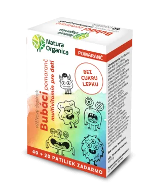 NATURA ORGANICA Bubáci – Multivitamine für Kinder mit Orangengeschmack – 60 TBL
