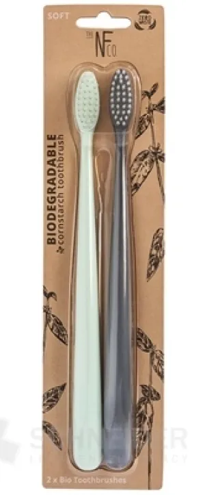 NFco. BIO-Zahnbürste MINT + GRAU