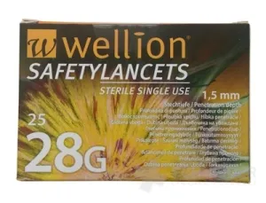 Wellion SAFETYLANCETS 28G – Sicherheitslanzette