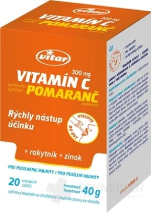 VITAR Vitamin C 300 mg + Sanddorn + Zink