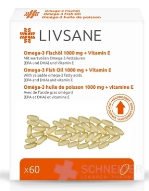 LIVSANE Omega-3-Fischöl 1000 mg + Vitamin E