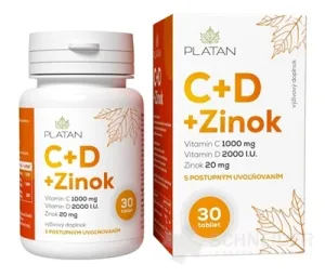 PLATAN Vitamin C + D + Zink