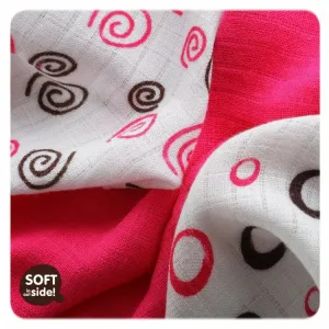 XKKO Bambusservietten 30x30 B&amp;S Magenta MIX (9 Stück)