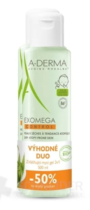 A-DERMA EXOMEGA CONTROL EMOLLIENT CLEANSING GEL DUO