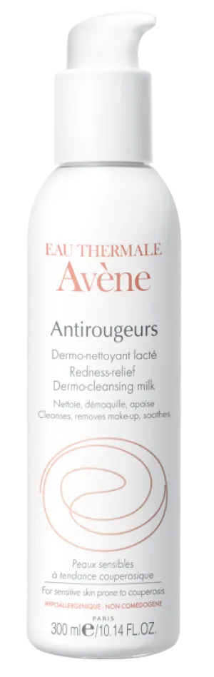 Avene Antirougeurs Reinigungsmilch, die Hautrötungen reduziert, 300 ml