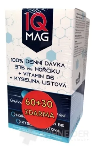 IQ MAG MAGNESIUM 375 mg+Vitamin B6+Folsäure