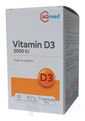AGmed Vitamin D3 2000 IE