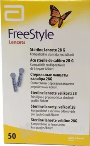 LANCETTE STERIL FREESTYLE 28G