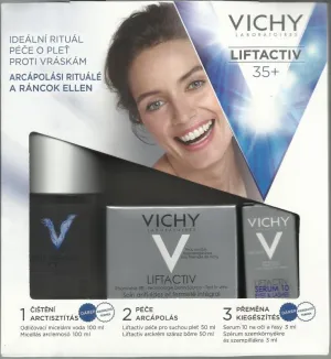 Vichy Liftactiv 35+ Anti-Falten-Creme, Mizellenwasser und Augenserum für trockene Haut