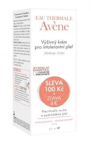 Avene Nährende Creme für intolerante Haut (CPI), 50 ml
