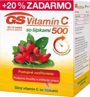 GS Vitamin C 500 mit Pfeilen