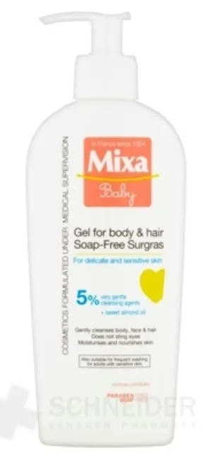 Mixa Baby seifenfreies Surgras-Gel für Körper und Haare