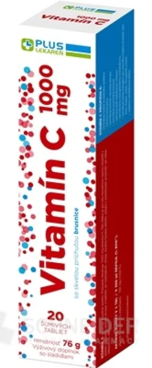 PLUS APOTHEKE Vitamin C 1000 mg Cranberry-Geschmack