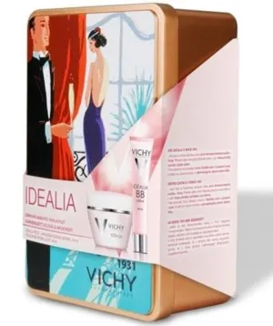 Vichy Idealia BB Medium Tagescreme gegen Hautalterung + Roll-on SPF25 Cremeton mittel