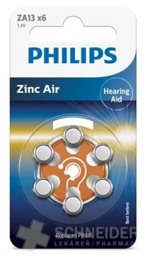 PHILIPS Zink-Luft-Batterien ZA13
