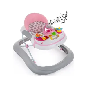Petite&amp;Mars Walker mit Sound Monty Chevron Pink