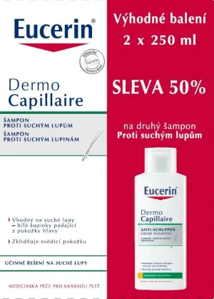 Eucerin DermoCapillaire Shampoo gegen trockene Schuppen 1+1
