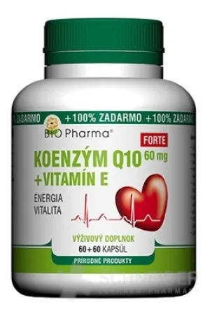 BIO Pharma Coenzym Q10 60 mg+Vit.E Forte