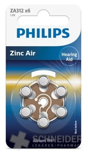 PHILIPS Zink-Luft-Batterien ZA312