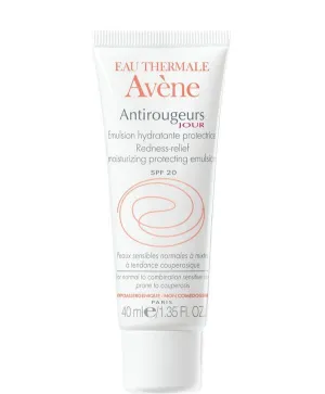 Avene Antirougeurs Schützende Feuchtigkeitsemulsion für gerötete Haut LSF 20 40 ml