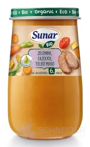 Sunar BIO Beilage GEMÜSE, BOHNEN, KALB