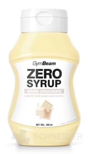 GymBeam ZERO SYRUP weiße Schokolade