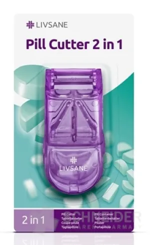 LIVSANE Tablettenteiler 2 in 1