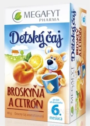 MEGAFYT Kindertee PFIRSICH UND ZITRONE