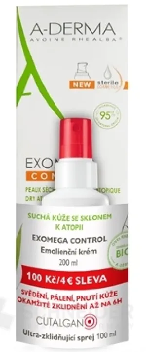 A-DERMA EXOMEGA CONTROL EMOLLIENT CREMS (Akcia)