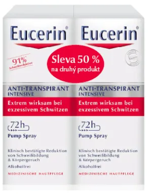 Eucerin Deo Intensivspray 72hod. 2x30 ml