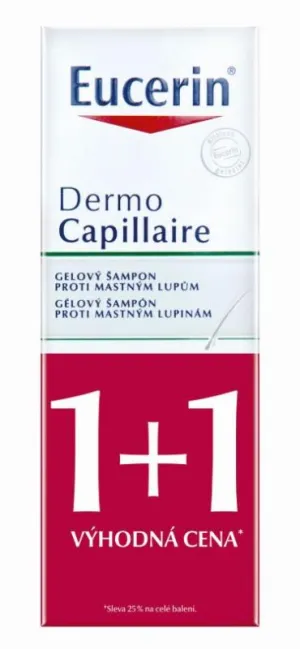 Eucerin DermoCapillaire Shampoo gegen fettige Schuppen 2x250ml