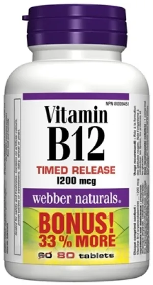 Webber Naturals Vitamin B12 1200 µg