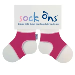 Sock Ons Überzüge für Kindersocken, Fuchsia – Größe 0–6 Monate