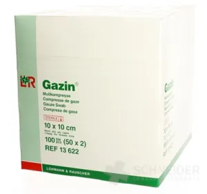 GAZIN GAS KOMPRIMIERT STERIL 10x10 cm
