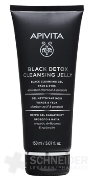 APIVITA BLACK DETOX CLEANSING JELLY – GESICHT &amp; AUGEN